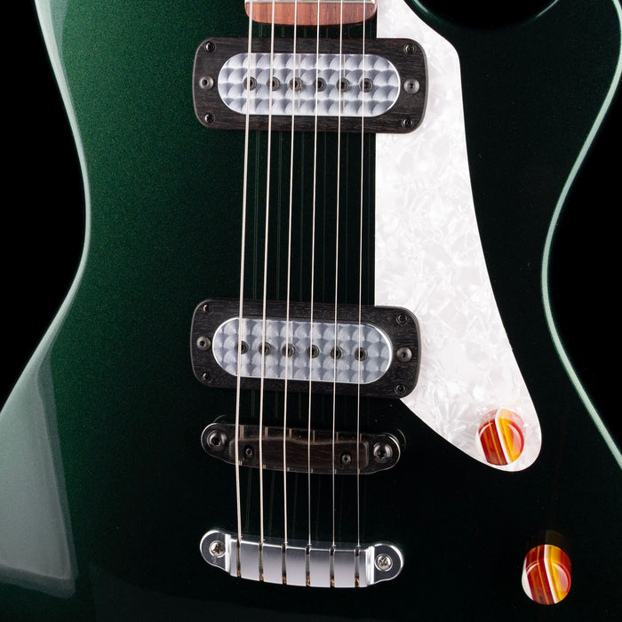 Powers Electric A Type Hardtail British Racing Green with Softshell Case