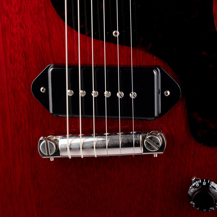 Pre Owned Gibson Custom Shop 1958 Les Paul Junior Double Cut Cherry Red With OHSC