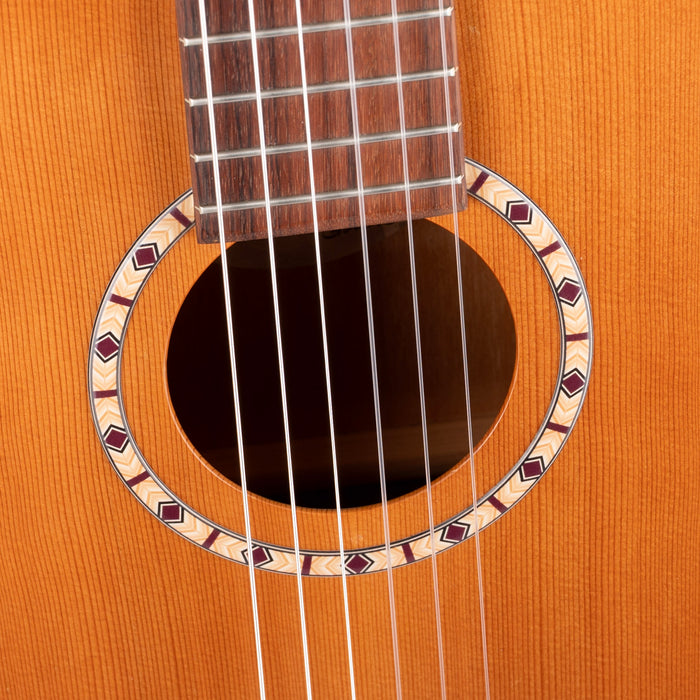 Pre Owned Art and Lutherie AMI Nylon String Parlor Guitar Natural With Gig Bag