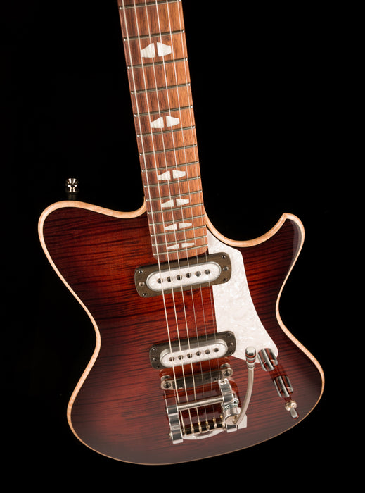 Powers Electric A-Type Select  Cabernet Red With Softshell Case