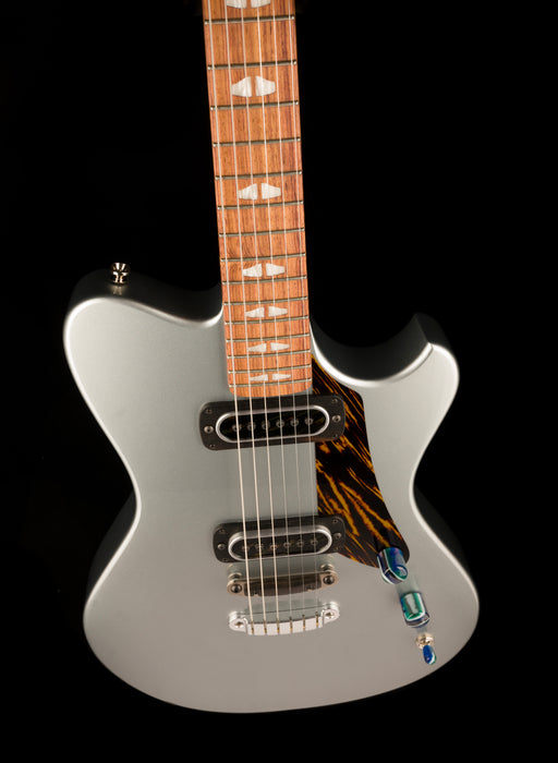 Powers Electric A Type Hardtail Dolomite Silver with Softshell Case