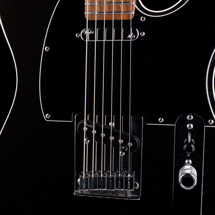 Pre Owned 2009 Fender American Deluxe Telecaster Montego Black With OHSC