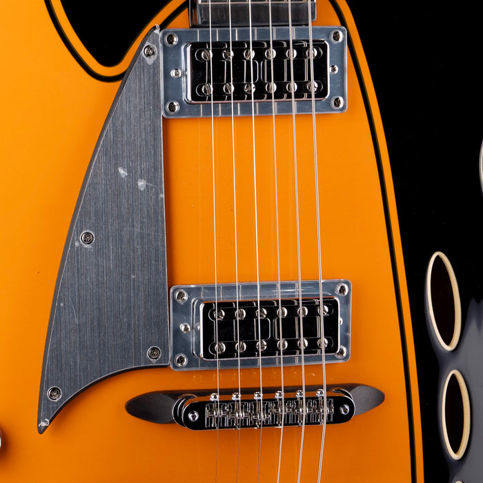 Pre Owned 2024 Eastwood	Backlund Rockerbox II Left-Handed Orange Stain With Gig Bag