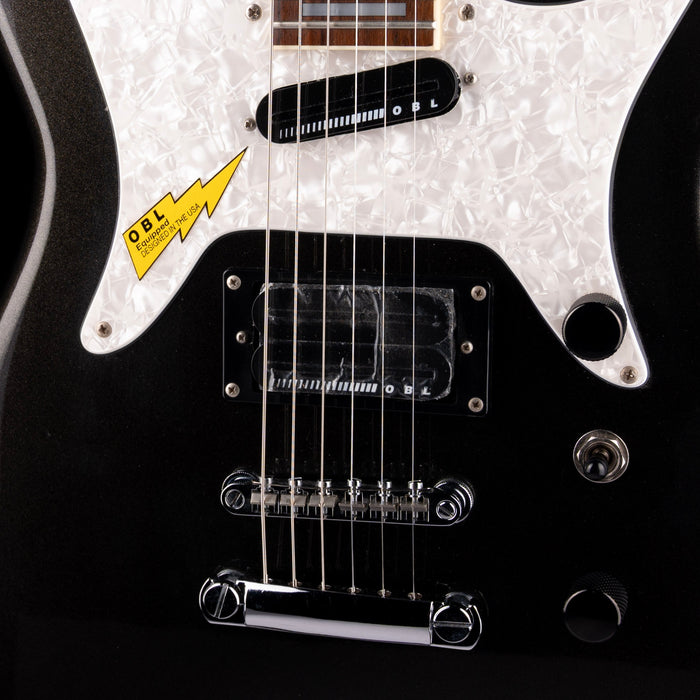 Pre Owned 1998 Epiphone Coronet Charcoal Gray With Gig Bag