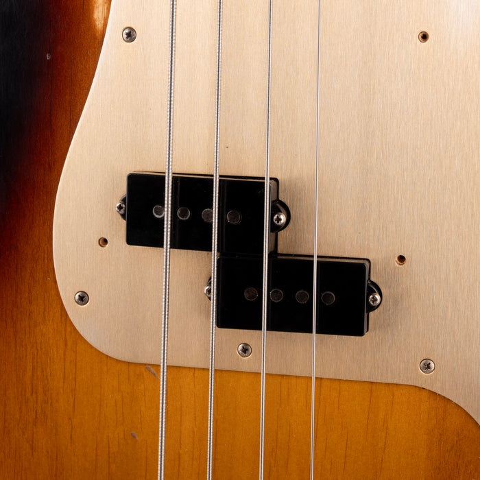 Used 2009 Fender Road Worn 50's Precision Bass 2-Tone Sunburst