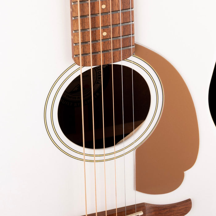 Pre Owned Fender Malibu Player Arctic Gold Acoustic Electric Guitar