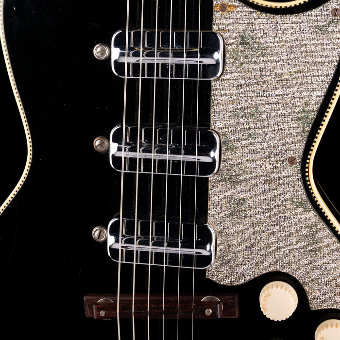 Vintage 1960's Kay Pro Thinline Model 1993 in Speed Demon Black With OSSC