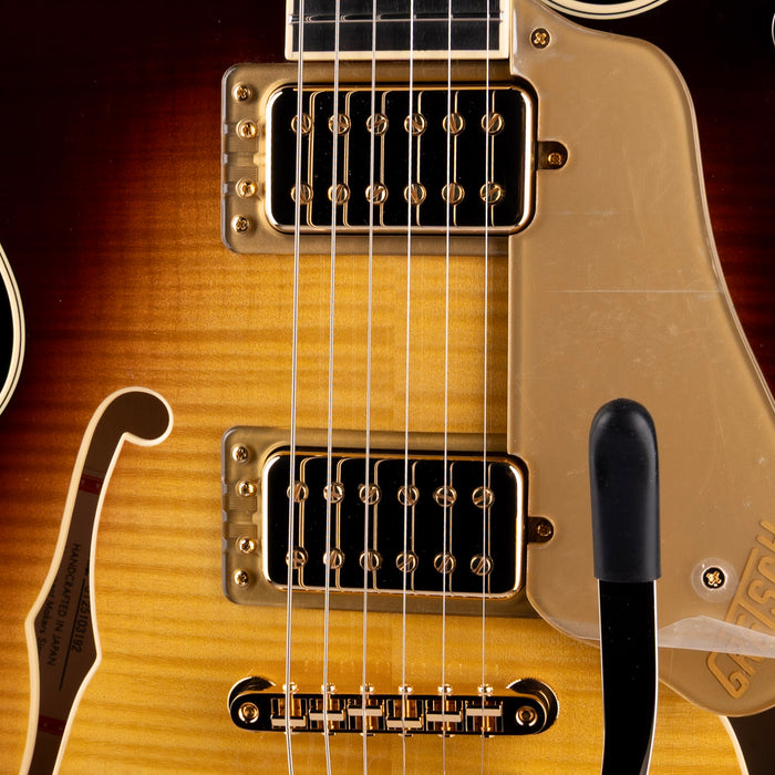 Gretsch Broadkaster Jr. LX Figured Center Block Caramel Dawn with Case