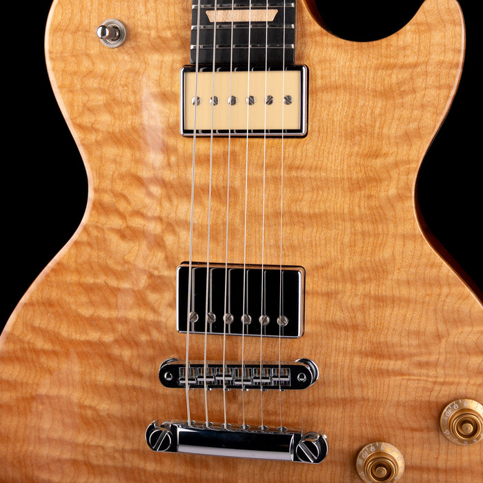 Pre Owned 2008 Gibson Limited Edition Guitar Of The Month Les Paul Push Tone Antique Natural With OHSC