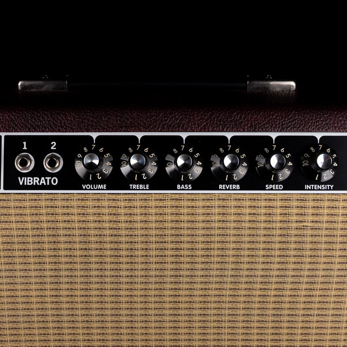 Pre Owned Fender '65 Deluxe Reverb "Bordeaux Blues" FSR Guitar Amp Combo