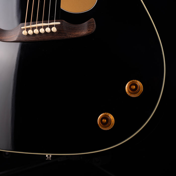 Pre-Owned Fender Custom Shop Limited Edition Tom Petty Kingman Signature Acoustic Black With OHSC