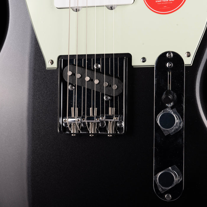 Used Squier Limited Edition Paranormal Offset Telecaster Charcoal Frost Metallic With Gig Bag