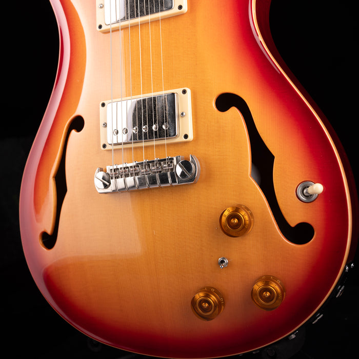 Used 2005 PRS Hollowbody Spruce 20th Anniversary - Dark Cherry Sunburst With OHSC