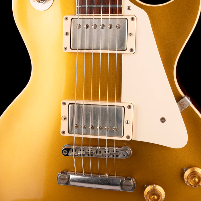 Pre-Owned 2015 Gibson Custom Shop CS7 50's Style Les Paul Standard VOS Gold Top With OHSC