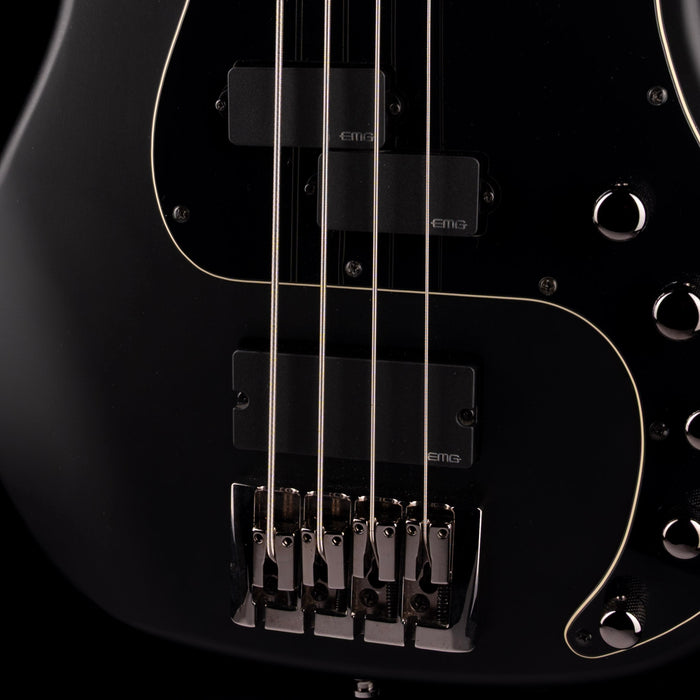 Pre-Owned Schecter Diamond-P Custom-4 Active - Satin Black