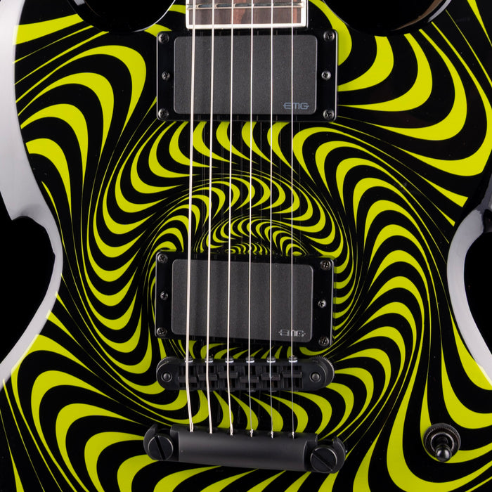 Pre Owned 2023 Wylde Audio Barbarian Green Psychic Bullseye With OHSC