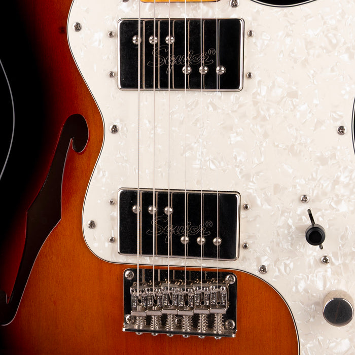 Pre-Owned 2012 Squier Classic Vibe 70's Telecaster Thinline 3-Tone Sunburst With Gig Bag
