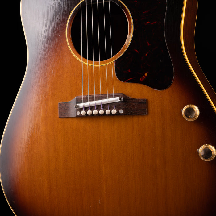 Vintage Gibson J-160E Sunburst Acoustic Electric Guitar With OHSC