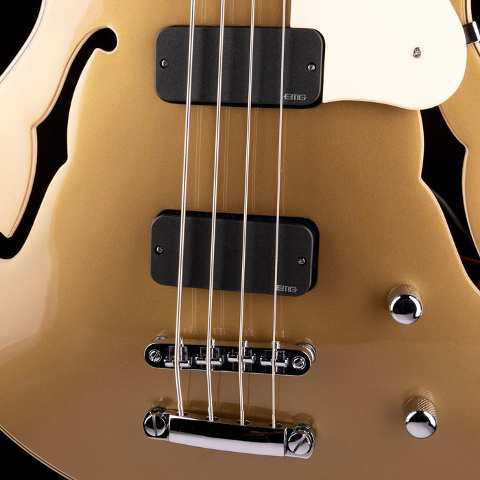 Pre-Owned Schecter Corsair Bass Metallic Gold