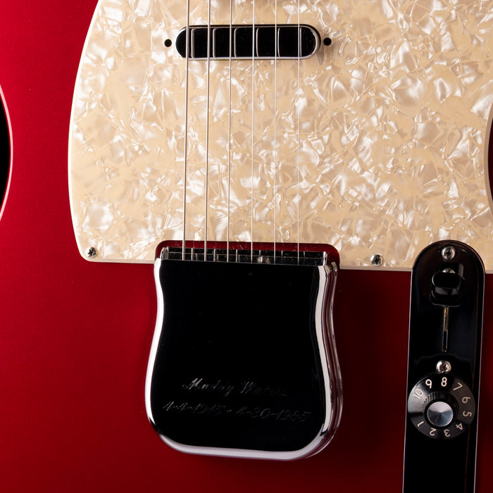 Pre-Owned 2000 Fender Muddy Waters Telecaster Candy Apple Red With OHSC