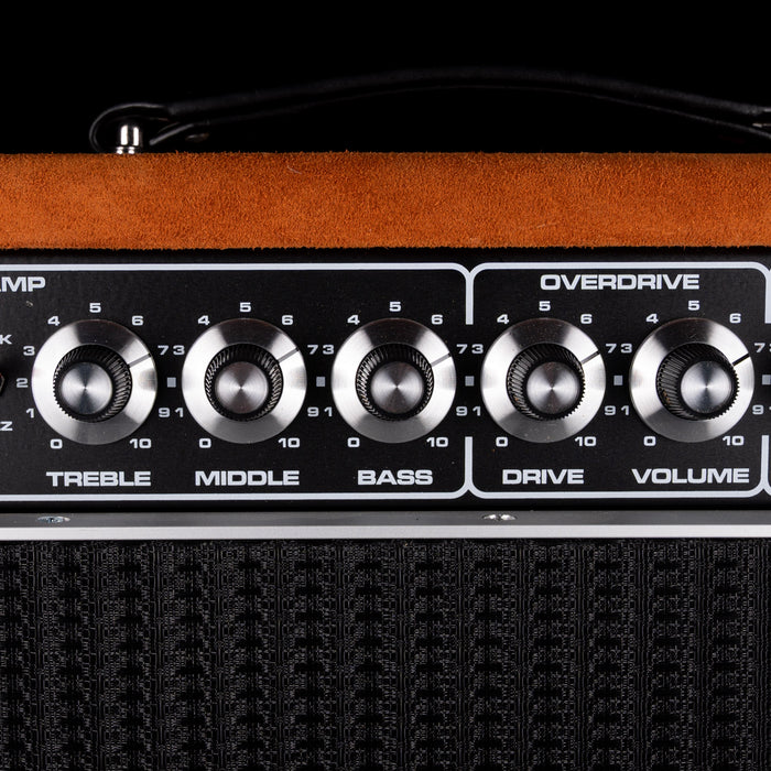 Pre-Owned  '22 Amplified Nation Bombshell 50-Watt Guitar Amp Head And 112 15-ohm 65-watt Matching Cab - Golden Brown Suede Owned by Ben Harper