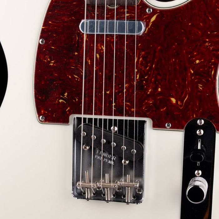 Fender Custom Shop 1962 Custom Telecaster NOS Olympic White with Black Sides