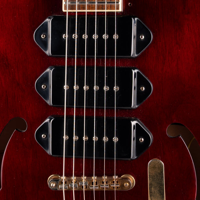 Pre-Owned 2009 Epiphone Riviera  P93 WR Wine Red With OHSC