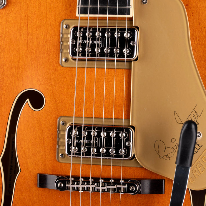 Gretsch G6120T-BSSMK Brian Setzer Signature Nashville Hollow Body '59 "Smoke" Orange with Case