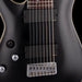Used Schecter Damien Platinum-8 Satin Left-Handed Black with Case