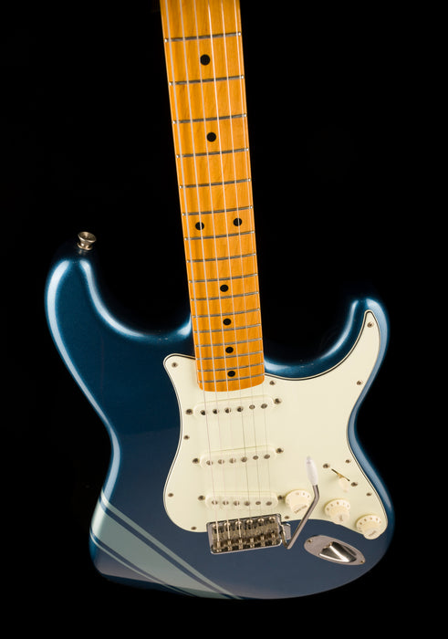 Used Fender FSR Traditional 50s Stratocaster Lake Placid Blue with Competition Stripe with Gig Bag