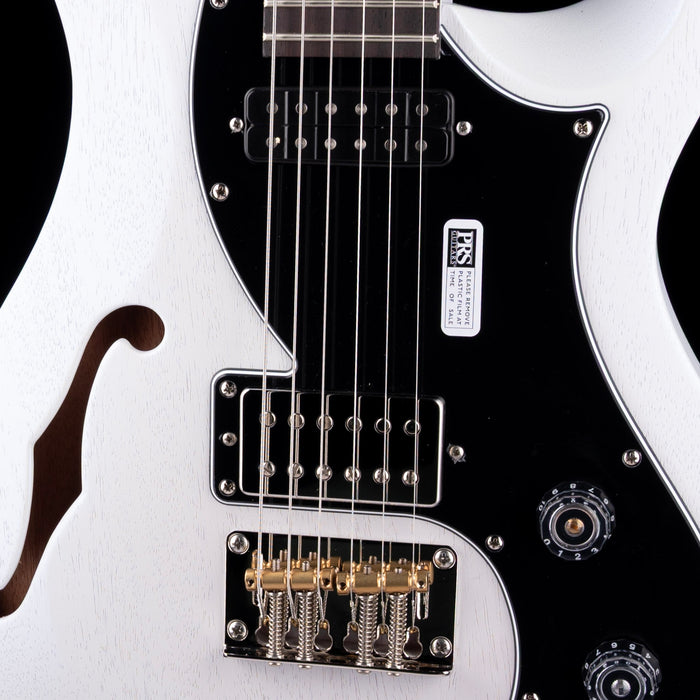 PRS S2 Vela Semi Hollow Satin Pearl White with Gig Bag