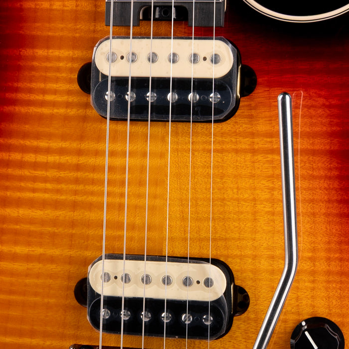 EVH Wolfgang USA 5A Flame Top 3-Tone Burst with Case