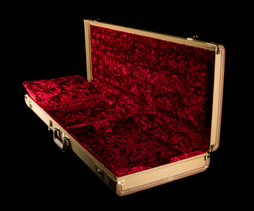 Used Fender G&G Deluxe Tweed Stratocaster Telecaster Case Red Interior