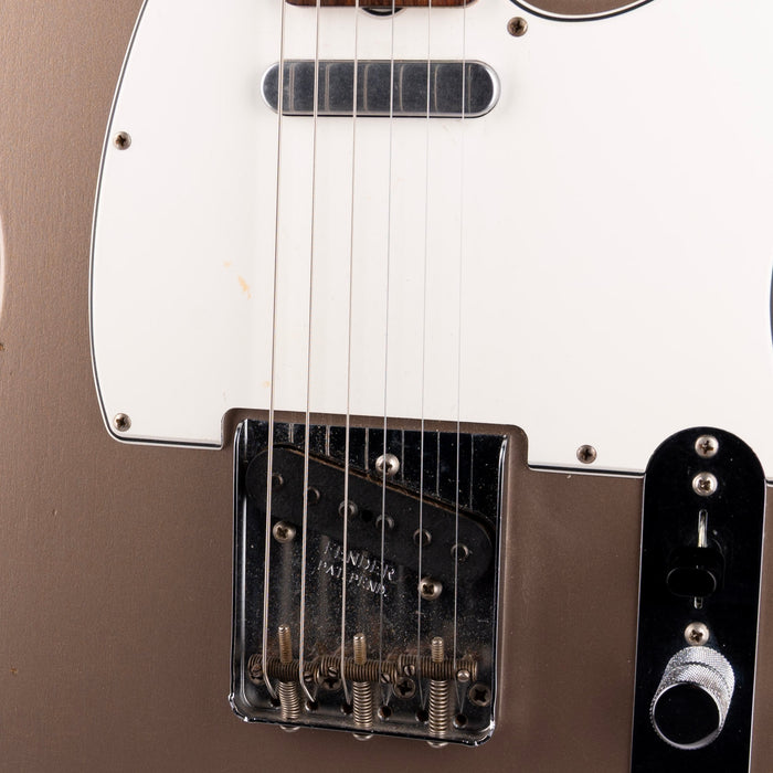 Used 2018 Fender Custom Shop 1963 Telecaster Journeyman Relic Shoreline Gold With OHSC