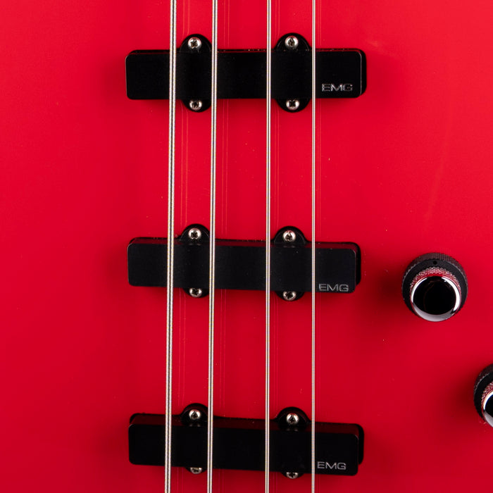 Pre-Owned 1980's Chandler/Tom Anderson 3-Pickup Active J-Bass Red With Case