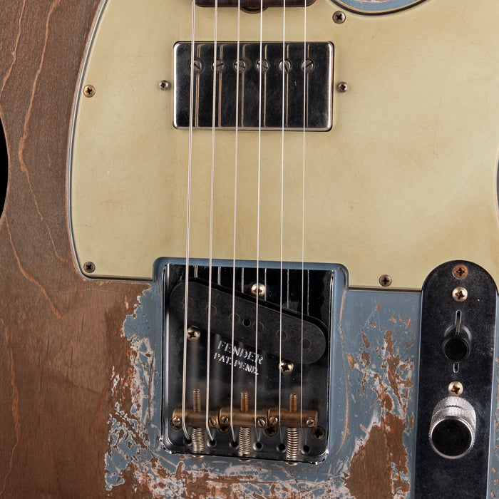 Fender Custom Shop Masterbuilt Jason Smith 1964 Telecaster HS Ultimate Relic Blue Ice Metallic With Case