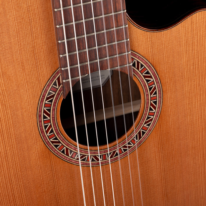 Kremona Performer Series F65CW-7S VE Nylon 7-String Acoustic Electric Guitar with Gig Bag