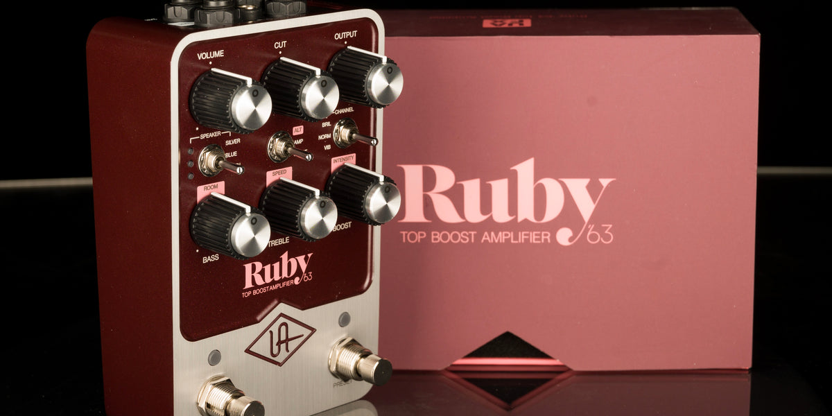 Used Universal Audio UAFX Ruby '63 Top Boost Amplifier Pedal With