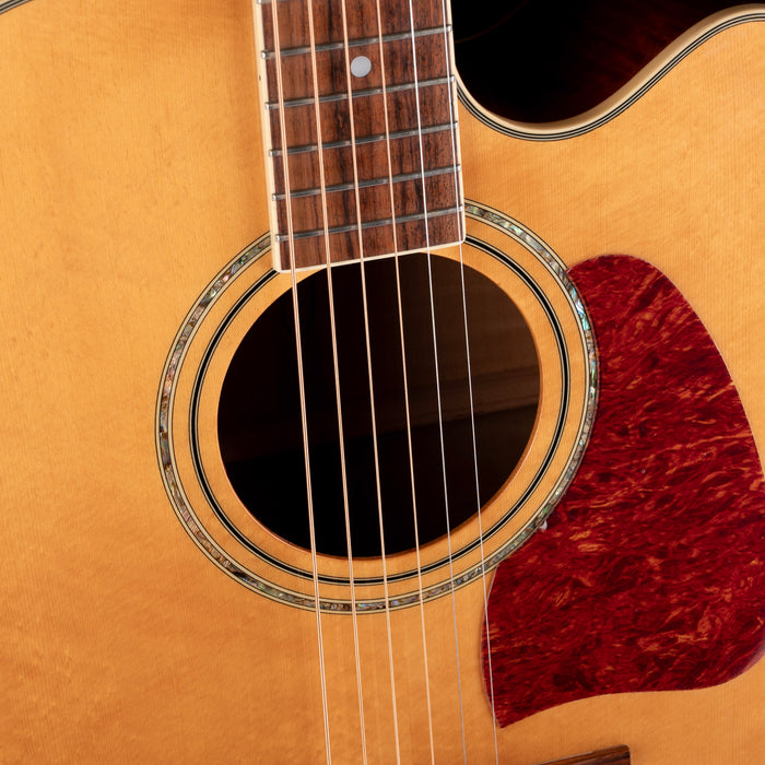 Pre-Owned 2001 Ibanez Artwood AW200CE Natural Acoustic Electric Guitar Owned and Signed by Chester Bennington
