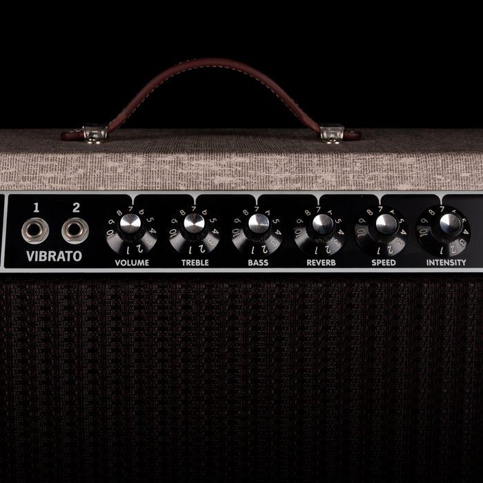 Pre-Owned Custom/Modified Alessandro Fender '65 Deluxe Reverb Head & Matching Cab - Fawn