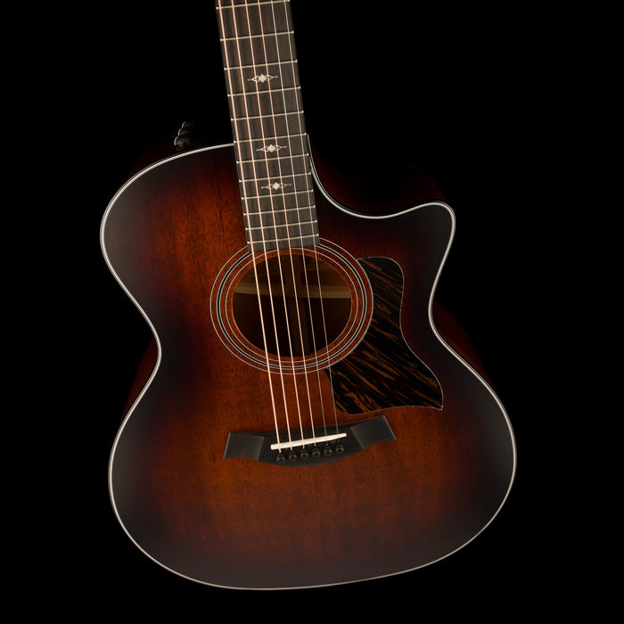 Taylor 324ce Grand Auditorium Acoustic Electric Guitar Shaded Edgeburst With Case - Serial # 1202134112  - Demo Angle
