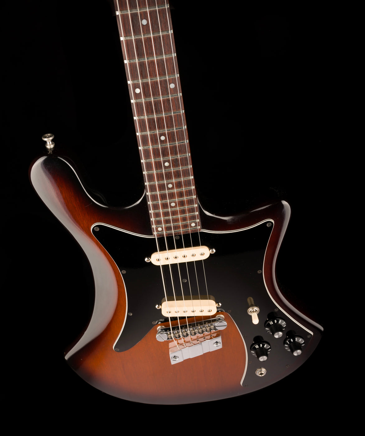 Guild S60d Vintage Guild S60-D Electric Guitar Sunburst With Hard Case — Truetone ...