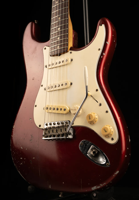 Vintage Fender 1965 Stratocaster Refinished Dark Red with Case