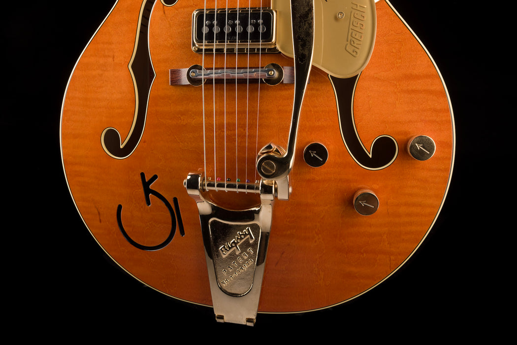 Used Gretsch G6120T-55 Vintage Select '55 Chet Atkins Hollow Body Vintage Orange Stain Lacquer with OHSC