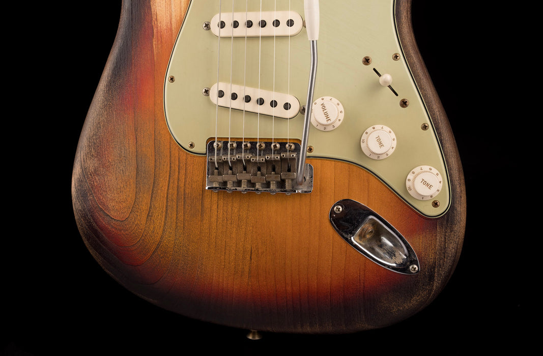 Fender Custom Shop Masterbuilt Paul Waller 1961 Stratocaster Heavy Weathered 3-Tone Sunburst With Case