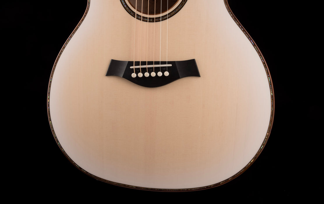 Used Taylor Custom Grand Auditorium C14ce Whitepearl Burst Catch Event # 22 With Case
