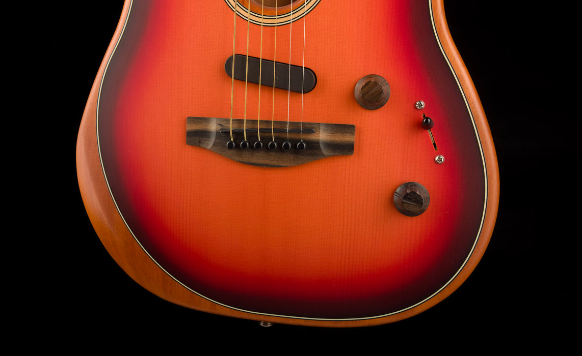 Used Fender Acoustasonic Stratocaster Sunburst With Gig Bag