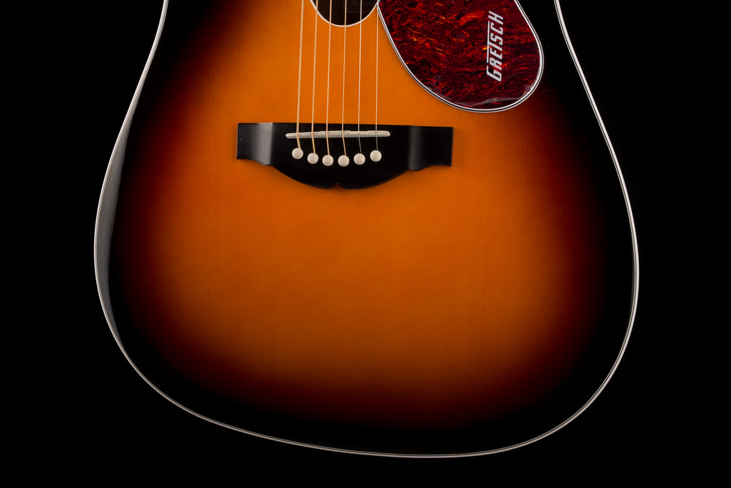 Used Gretsch G5024E Rancher Dreadnought Sunburst Acoustic Electric Guitar