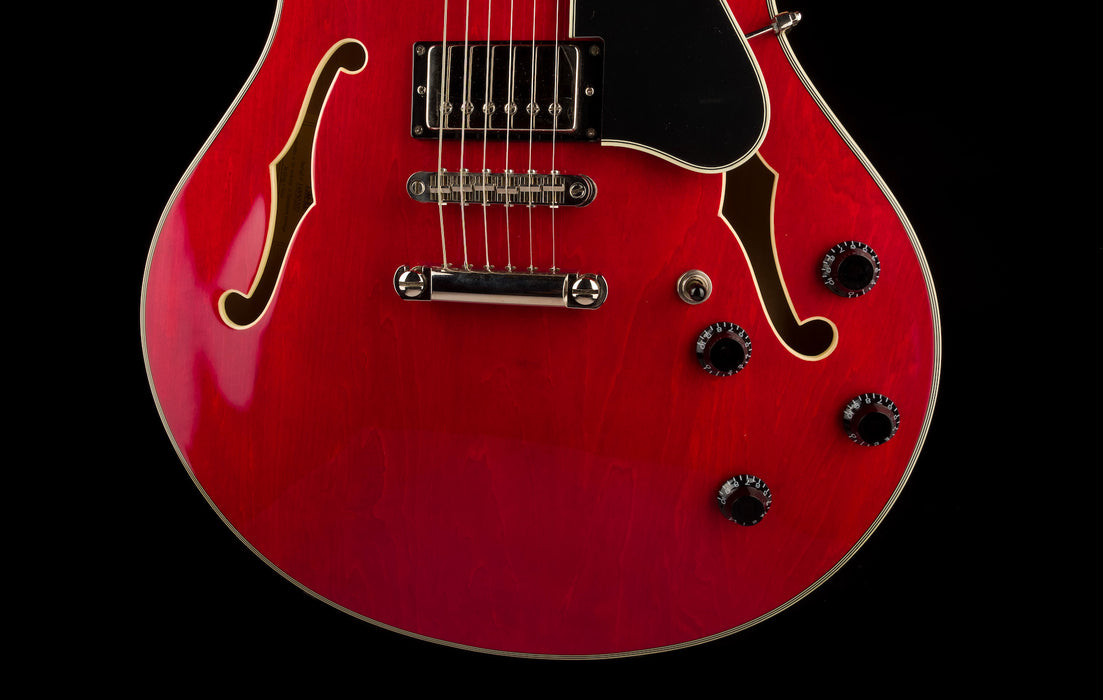 Used Eastman T386-RD Thinline Semi-Hollow Red with OHSC