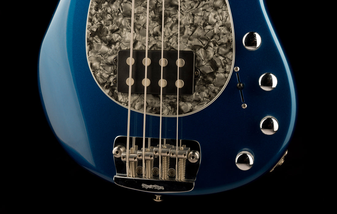 Pre Owned Ernie Ball Music Man Sterling 4-String Pearl Blue Bass With Case
